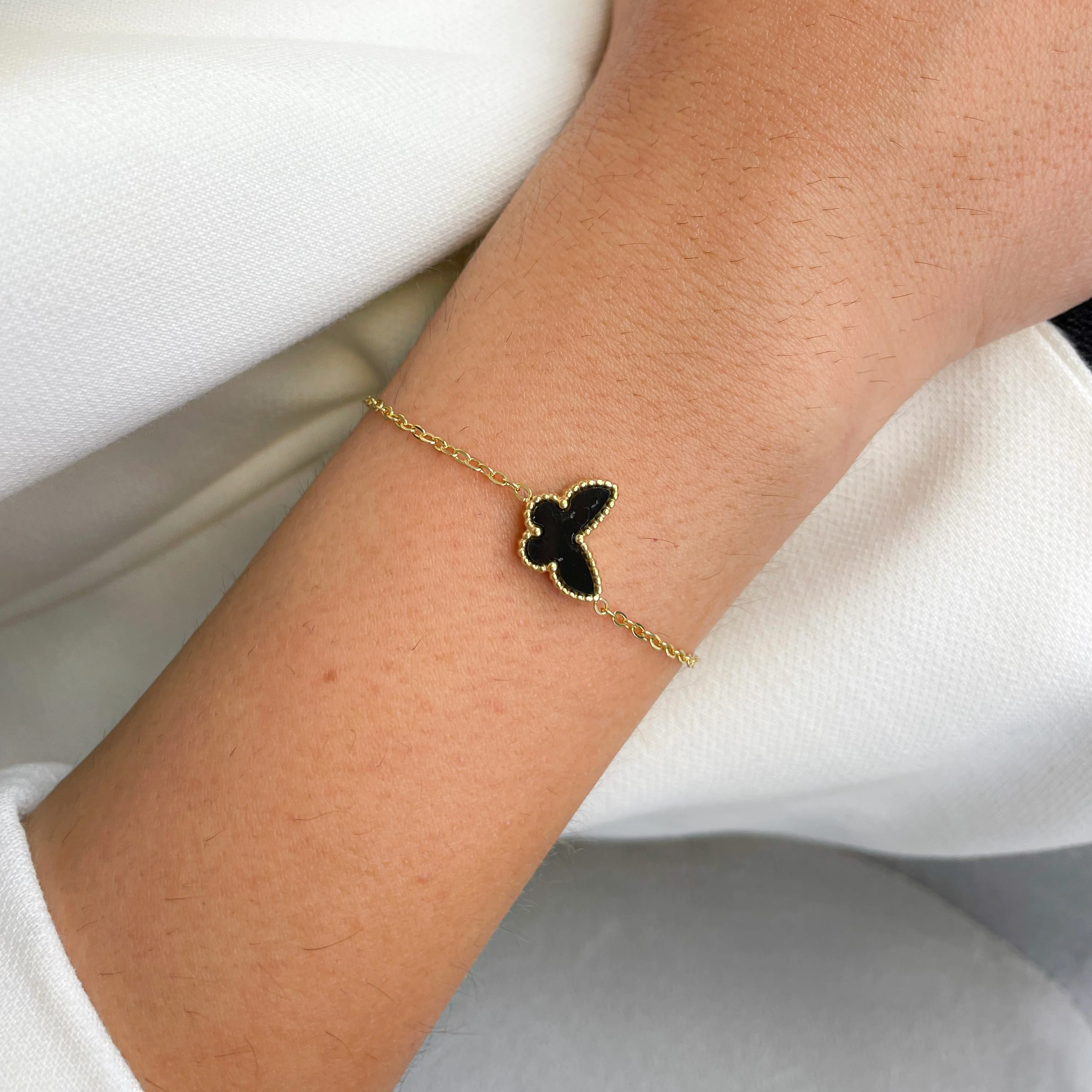 Bracelet Papillon Noir- D57 - Image 3